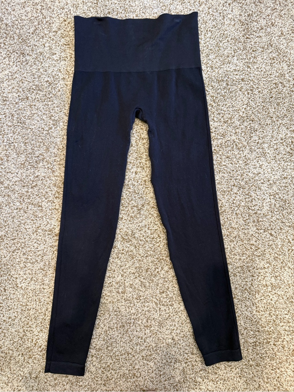SPANX Black Leggings Size Large – Shaping Stretch Knit Pants